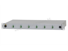 Glasvezel patchpaneel (19 inch) - 6 LC/APC duplex OS2 aansluitingen
