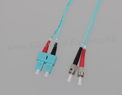 Glasvezel Patchkabel Duplex SC-ST, Multimode OM3